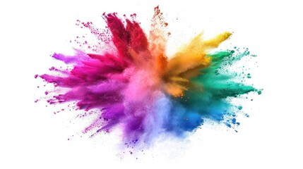 Wall Mural - Abstract Colorful Powder Explosion