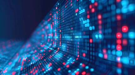 abstract futuristic background depicting data transfer and technology concepts within a futuristic c