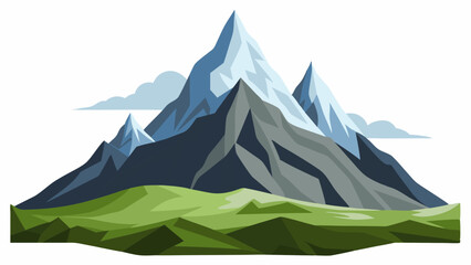 Wall Mural - Beautiful mountains landscape vector illustration 