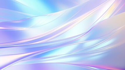 Futuristic white holographic background, foil effect with light diffraction, abstract pattern, wide format wallpaper
