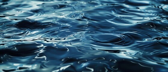 Wall Mural - Realistic photo of the water surface