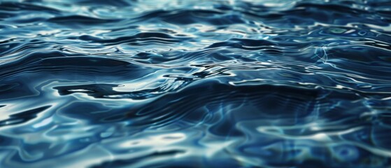 Wall Mural - Realistic photo of the water surface