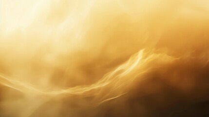 A captivating abstract background with a gradient of rich gold hues, blurred to create a dreamy and ethereal ambiance, perfect for adding a touch of glamour to any digital or print design.