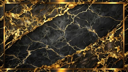 Wall Mural - Luxurious gold, black, and marble background for elegant and sophisticated design projects, luxurious, gold, black