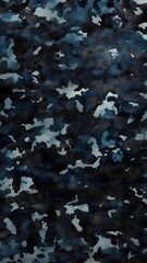 camouflage blue background military dark pattern, modern texture fashionable design