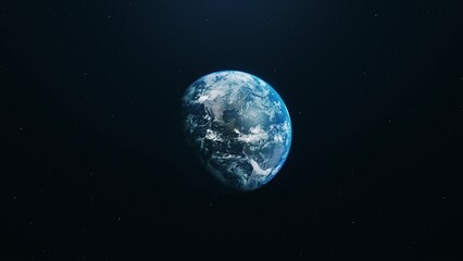 Wall Mural - blue earth in open space