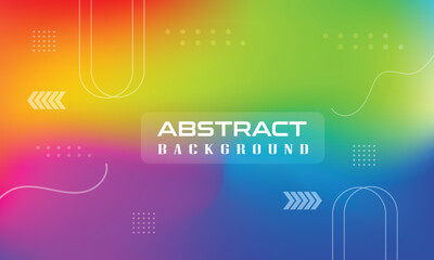 Wall Mural - The abstract covers minimal covers design. Colorful holographic background, vector illustration. header, landing page, and wallpaper gradient background, abstract orange grain gradation texture,