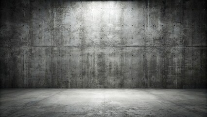Wall Mural - Abstract dark empty concrete interior room with a textured wall, perfect for product ads , concrete, interior design