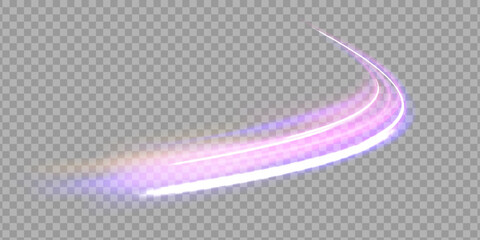 Wall Mural - Glowing bright swirl PNG of bright lines. Abstract light effect for game design and vector illustration.