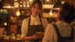 © Impete - Waitress taking an order in a restaurant