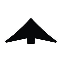 Wall Mural - minimalist black arrow vector icon for web and graphic design