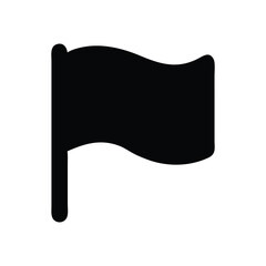 Wall Mural - minimalist black flag icon, simple vector design for apps and websites