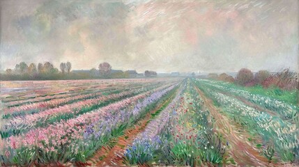 Canvas Print - lavender field in region