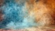 © vimp - Abstract blue and orange smoke photography background