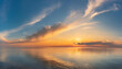 © Arthur - bright scarlet sunset, panoramic photo wallpaper, summer spring background