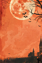 Wall Mural - Holiday event halloween background concept illustration
