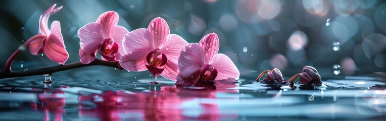 Exquisite Orchids Floating in Water - Beautiful Floral Decoration for Homes and Events