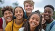 © VizGen - Multi-Ethnic Group Of Teenagers, Feeling Connected And Joyful Together