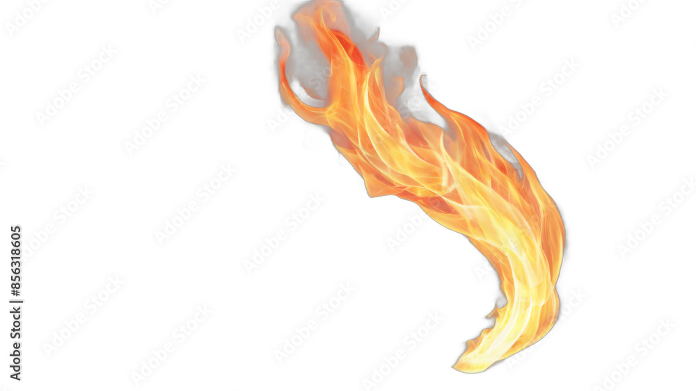 fire flames isolated on white background , transparent png image Stock ...