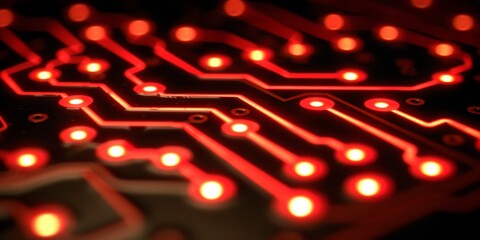 Leinwandbilder - circuit board background, , Generative AI