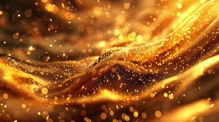 Wall Mural - abstract christmas background with shimmering gold texture