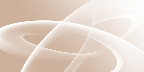 Wall Mural - Abstract soft cream color curvy style background. Modern bright graphic template design. Transparent surface