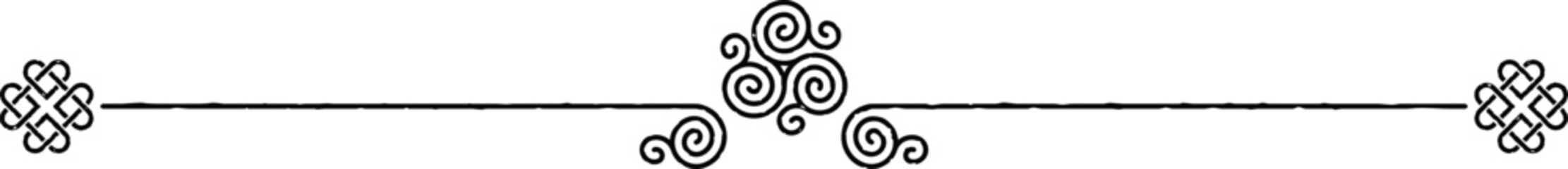 celtic knot and triskele ornament header