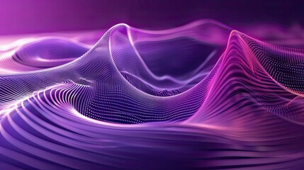 Wall Mural - marketing funnel, blockchain, in the style of bold lines, matte background, sinuous lines, digital as manual, net art, violet 