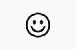 © youriy - simple black smiley face icon on a white background with a clean and minimalist design