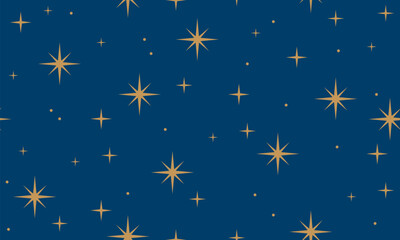 Wall Mural - cute xmas seamless pattern with stars. star christmas background design. winter holiday pattern