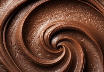 Wall Mural - Swirling chocolate texture