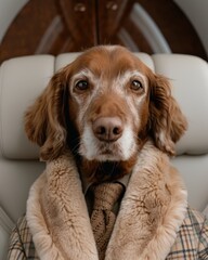 Canvas Print - Adorable dog with a thoughtful expression