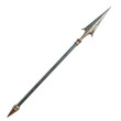 © Supranee - High-quality image of a medieval spear with a steel blade and wooden handle, detailed craftsmanship. Perfect for historical and fantasy themes.