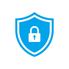 Wall Mural - shield with lock icon