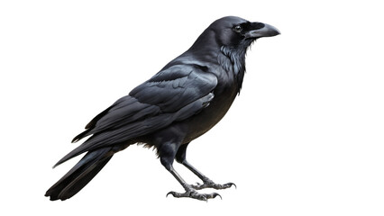 Wall Mural - raven isolated on white background , transparent png image