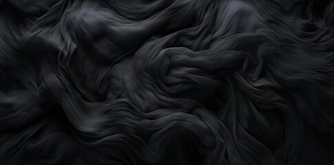 Wall Mural - black image background with a lot of grey and black fabric