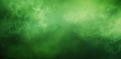 Wall Mural - green background images in the form of smoke
