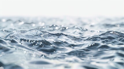 Aufkleber - White water with ripples on the surface Defocus blurred transparent white colored clear calm water surface texture with splashes and bubbles Water : Generative AI