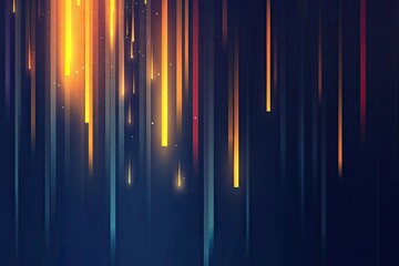 Wall Mural - Abstract Background with Glowing Lines and Dust