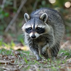 Wall Mural - Raccoon in nature