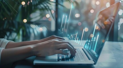 Aufkleber - Key Performance Indicators KPI Business targets Organization of goals to measure and evaluate specific concepts Businessman use laptop graph analysis of business performance HR managem : Generative AI