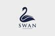 © Bejo Studio - Swan logo design vector illustration abstract with creative idea