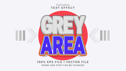 editable grey area  text effect.typhography logo