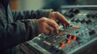 © G.Go - A man is playing a keyboard with a black and orange design