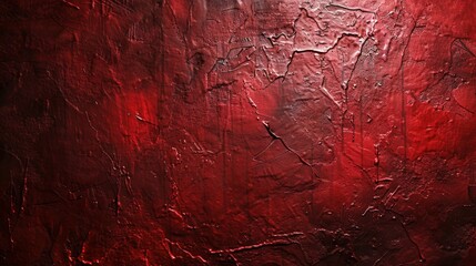 Poster - Red background with a red brush stroke. Abstract art design concept.