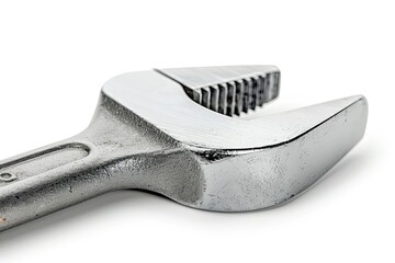 Adjustable wrench isolated on a white background