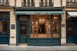 © Mudassir - vintage parisian storefront facade template.