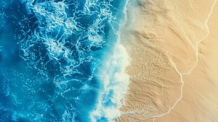 Canvas Print - Azure Waters Meet Golden Sands
