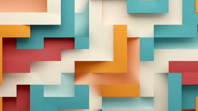 Unique modern maze art with geometric patterns and precise details in high resolution flat illustration.