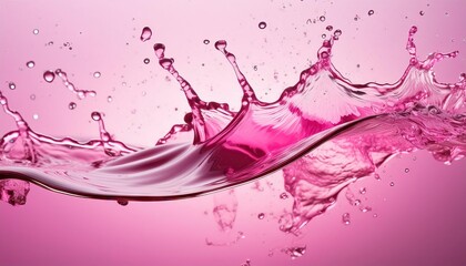 Canvas Print - pink water